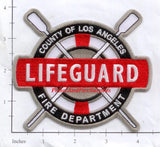 California - Los Angeles County Lifeguard Fire Dept Patch