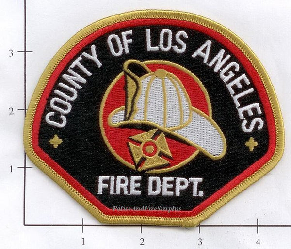 California - Los Angeles County Fire Dept Patch Black Background ...