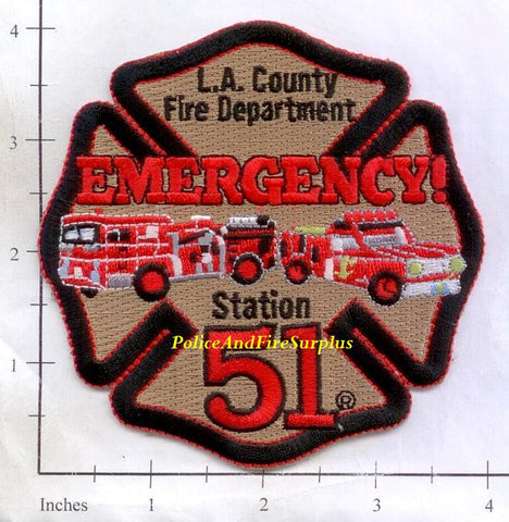 California - Los Angeles County Station  51 Fire Dept Patch