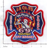 California - Los Angeles County Station  69 Fire Dept Patch