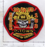 California - Los Angeles County Station 183 Fire Dept Patch