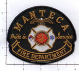 California - Manteca Fire Dept Patch