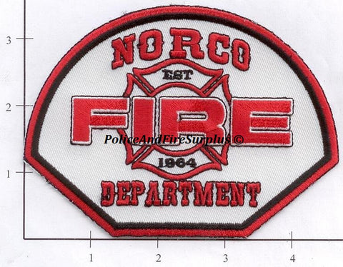 California - Norco Fire Dept Patch