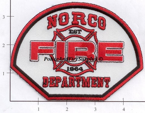 Norcom Patch California - Norco Fire Dept Patch – Police And Fire Surplus