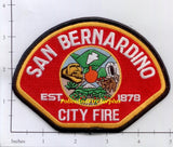 California - San Bernardino City Fire Dept Patch