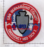 California - San Bernardino County Emergency Medical Tech I Patch