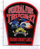 California - San Diego Federal Fire Truck 17 Fire Dept Patch