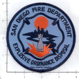 California - San Diego Fire Dept Explosive Ordinance Disposal Patch