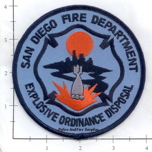 California - San Diego Fire Dept Explosive Ordinance Disposal Patch ...