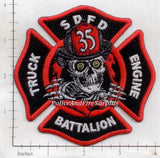 California - San Diego Engine 35, Truck, 35 Battalion 35 Fire Dept Patch v2