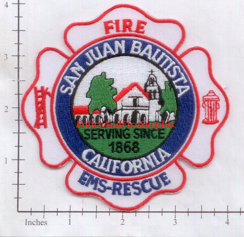 California - San Juan Bautista Fire EMS Rescue Patch