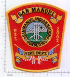 California - San Manuel Fire Dept Patch