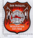 California - San Pasqual Reservation Fire Dept Patch