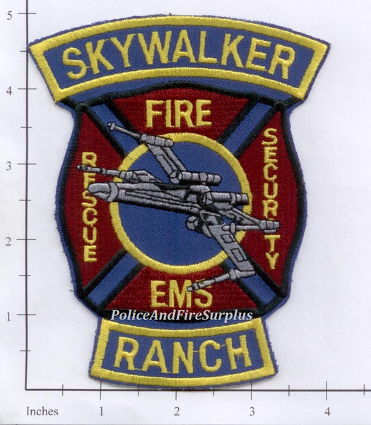 California - Skywalker Ranch Fire Dept Patch v4 – Police And Fire Surplus