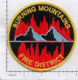 Colorado - Burning Mountains Fire District Fire Dept Patch v2