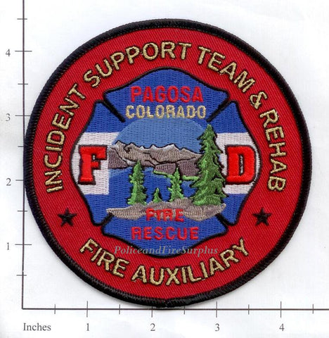 Colorado - Pagosa Fire Rescue Incident Support Team & Fire Auxiliary Fire Dept Patch