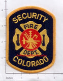 Colorado - Security Fire Dept Patch