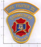 Connecticut - Connecticut Certified Fire Fighter III Patch