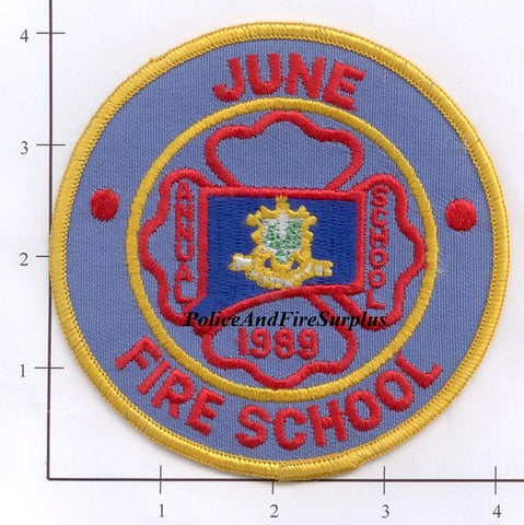 Connecticut - June Fire School Patch 1989