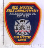 Connecticut - Old Mystic Reliance Fire Company Patch