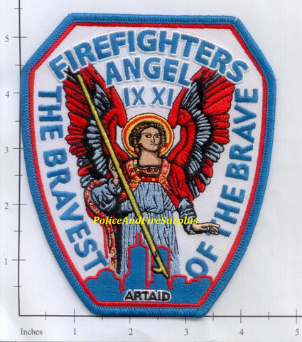 New York New Jersey - Angel Bravest of the Brave Fire Dept Patch v6