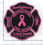 Breast Cancer - Firefighter's Link Pink Protecting The Ta Tas Fire Dept Patch v1