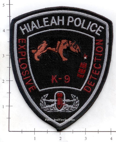 Florida - Hialeah Explosive Detection K-9 Unit Police Dept Patch