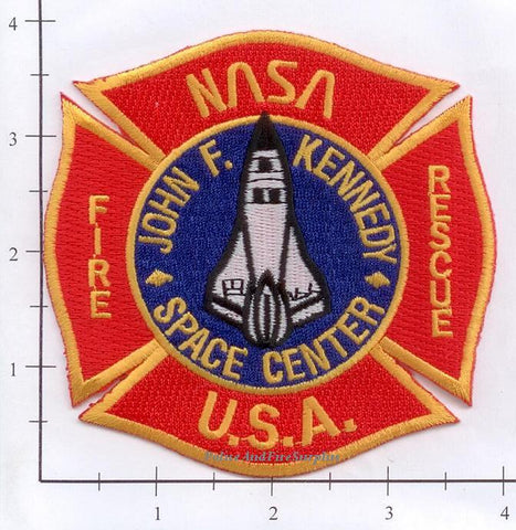 Johnson Space Center Patch Florida - John F Kennedy Space Center Fire & Rescue Patch v4 – Police ...