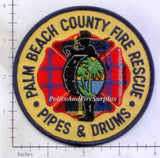 Florida - Palm Beach County Fire Rescue Pipes & Drums Patch