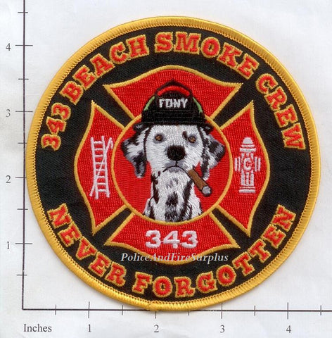 Florida - Pompano Beach 343 Smoke Crew Fire Dept Patch v1