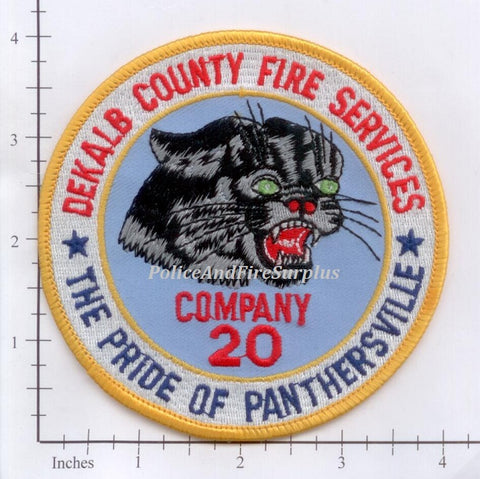 Georgia - Dekalb County Company 20 Fire Dept Patch v2