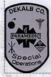 Georgia - Dekalb County Special Operations Paramedic Patch