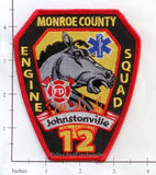 Georgia - Monroe County Johnstonville Engine 12 Squad 12 Fire Dept Patch