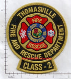 Georgia - Thomasville Fire And Rescue Dept Class 2 Patch