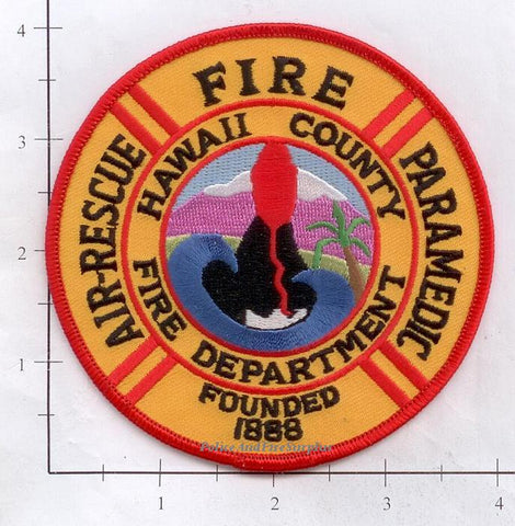 Hawaii - Hawaii County Air Rescue Paramedic Fire Dept Patch v2