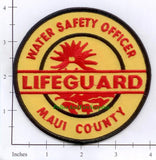 Hawaii - Maui County Lifeguard Water Safety Patch