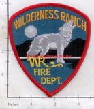Idaho - Wilderness Ranch Fire Dept Patch