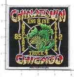 Illinois - Chicago Engine   8 Truck 4 Amb 85 Batt 2 Fire Dept Patch