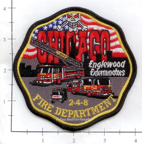 Illinois - Chicago Engine  54, Truck 20, Ambulance 14, Battalion 18 Fire Dept Patch