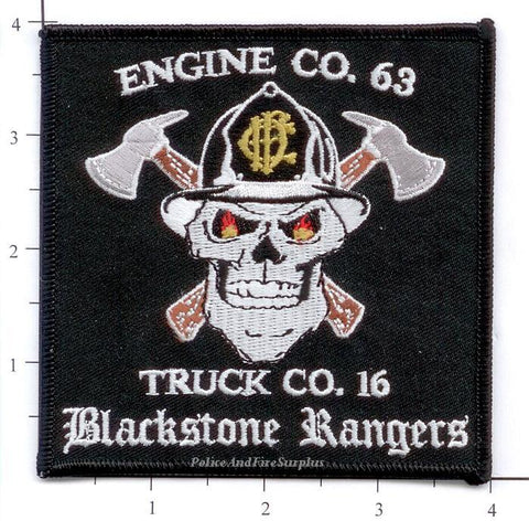 Illinois - Chicago Engine  63 Truck 16 Fire Dept Patch v1