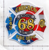 Illinois - Chicago Engine  68 Ambulance 63 Fire Dept Patch v1