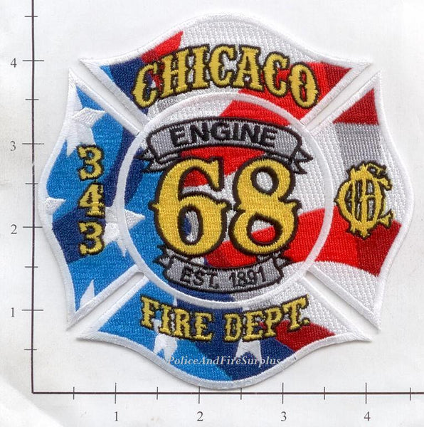 Illinois - Chicago Engine 68 Ambulance 63 Fire Dept Patch v1 – Police ...