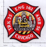Illinois - Chicago Engine 102 Truck 25 Ambulance 56 Fire Dept Patch