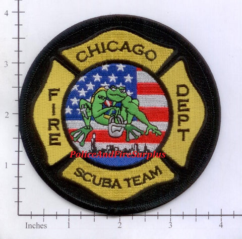 Illinois - Chicago Scuba Team Fire Dept Patch