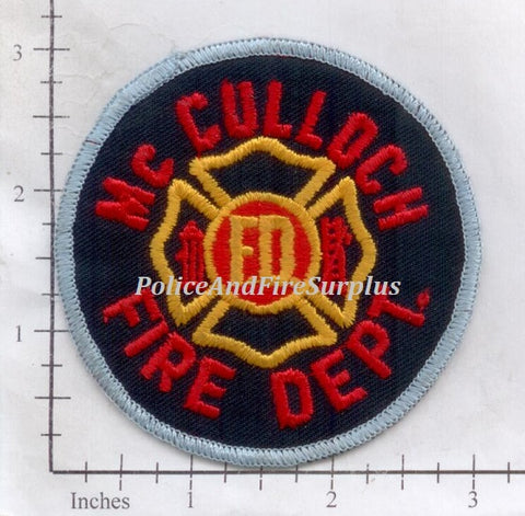 Indiana - McCulloch Fire Dept Patch