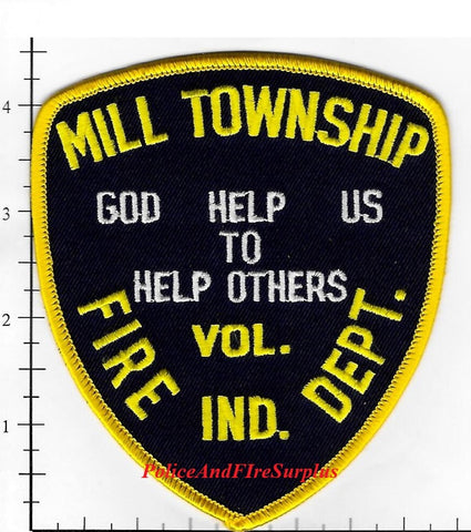 Indiana - Mill Township Volunteer Fire Dept Patch
