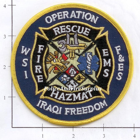 Iraq - Operation Iraqi Freedom Crash Fire Rescue Patch v1