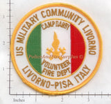 Italy - Livorno Pisa Camp Darby Volunteer Fire Dept Patch