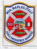 Italy - Naples Naval Support Activity Fire & Emergency Services Fire Dept Patch v1