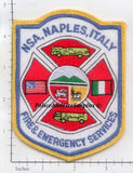 Italy - Naples Naval Support Activity Fire & Emergency Services Fire Dept Patch v2